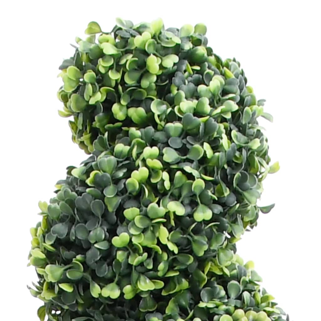 Künstlicher Buchsbaum mit Topf Spiralform Grün 89 cm