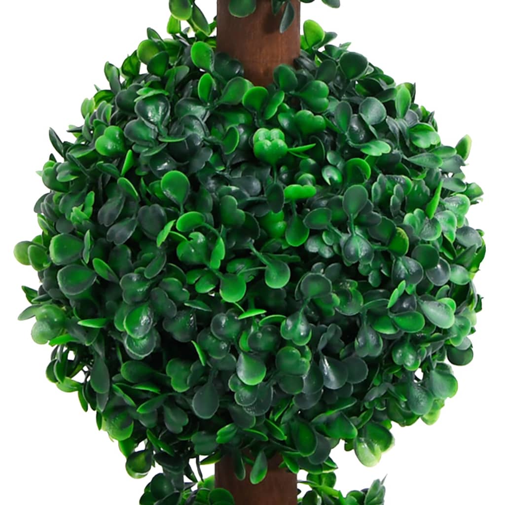 Künstlicher Buchsbaum mit Topf Kugelform Grün 90 cm
