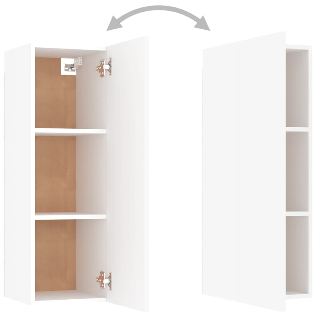 8-tlg. TV-Schrank-Set Weiß Holzwerkstoff