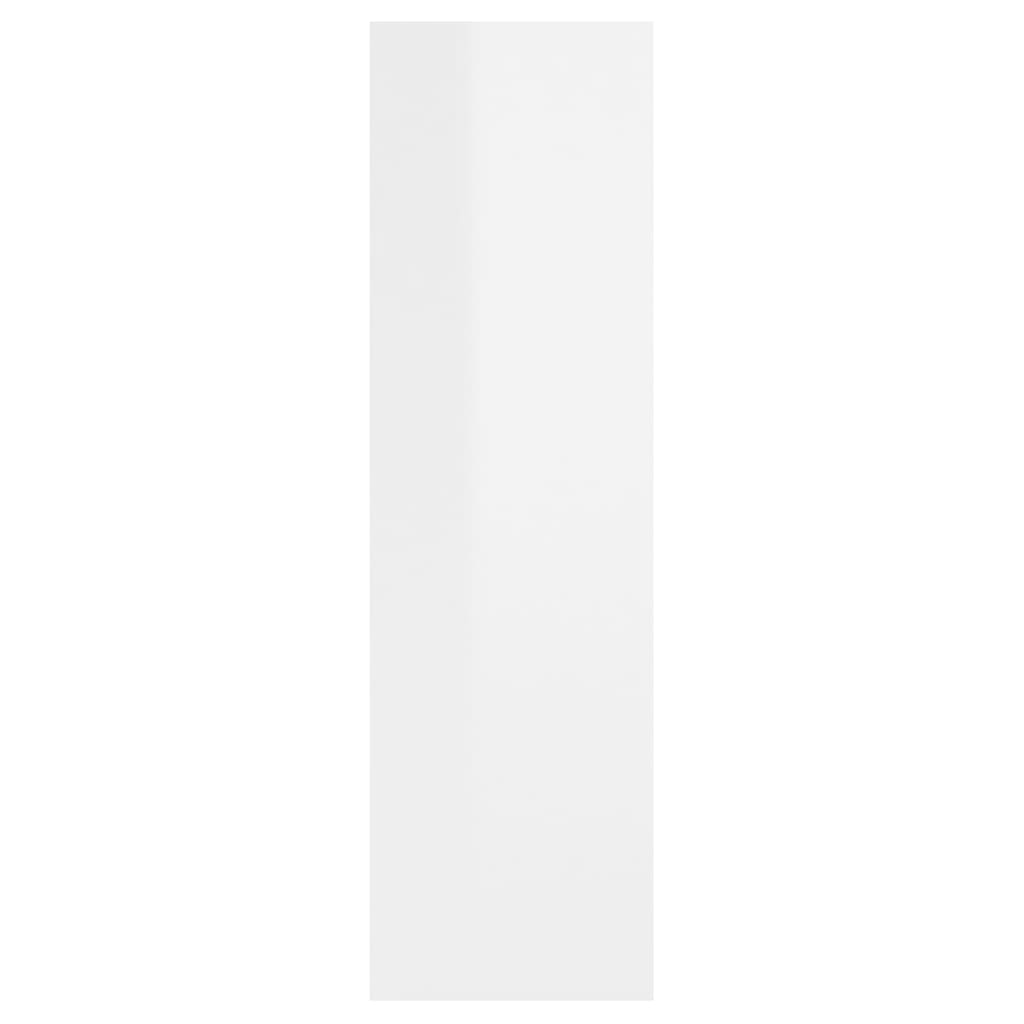 Wandregal Hochglanz-Weiß 75x16x55 cm Holzwerkstoff