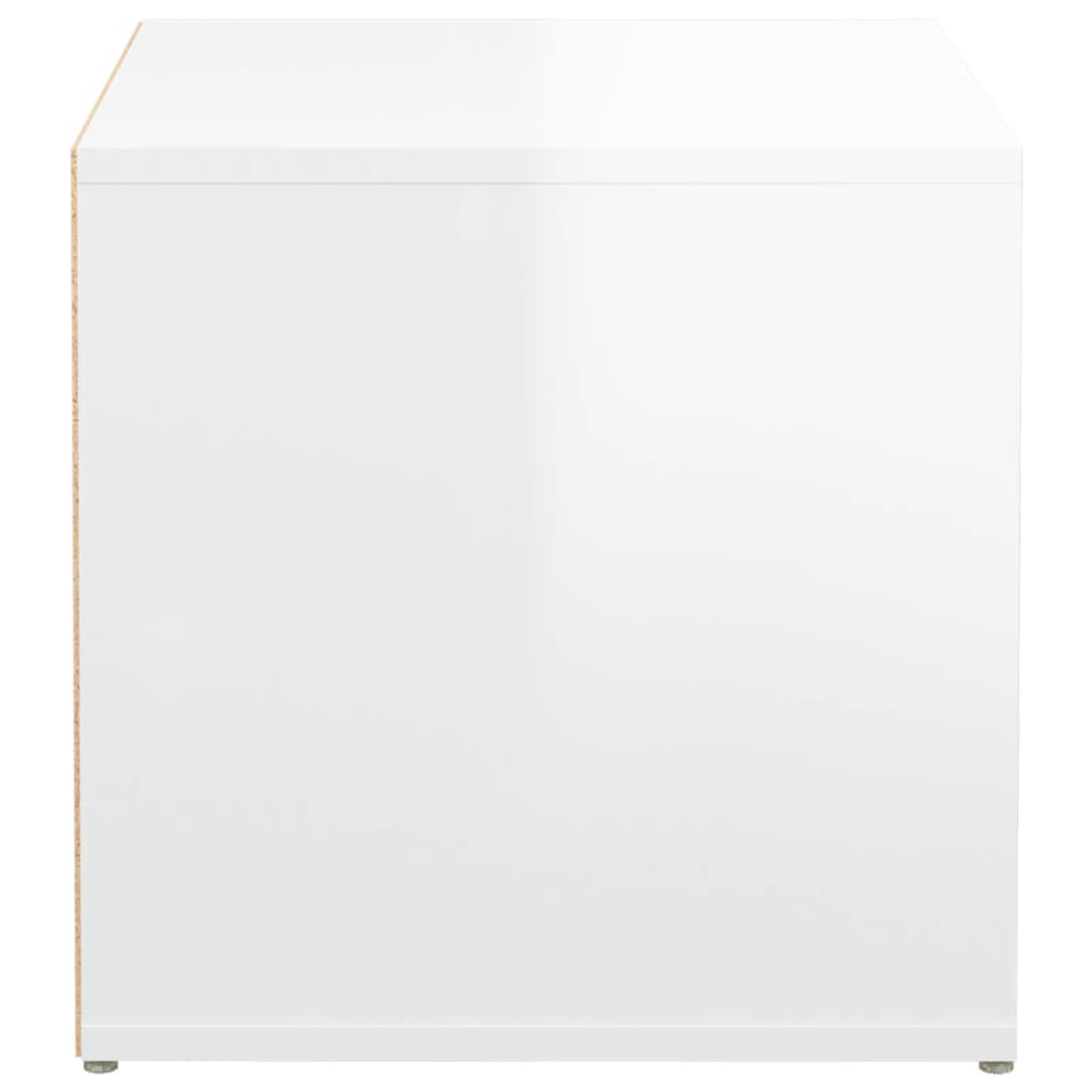 Schubladenbox Hochglanz-Weiß 40,5x40x40 cm Holzwerkstoff
