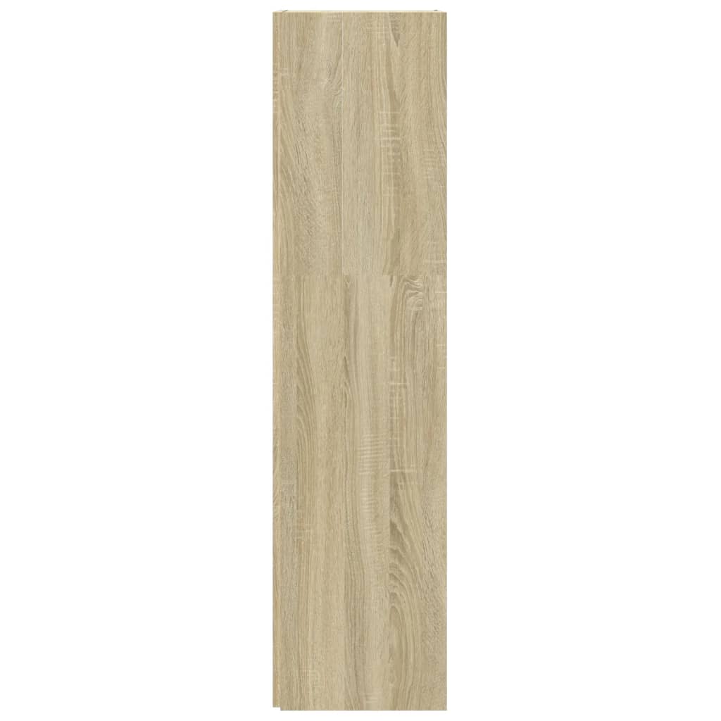 Eckregal Sonoma-Eiche 33x33x132 cm Holzwerkstoff