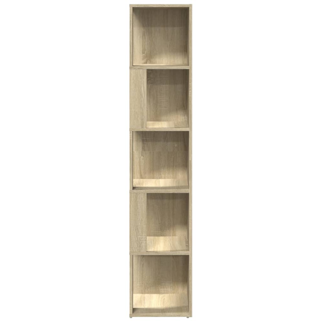 Eckregal Sonoma-Eiche 33x33x164,5 cm Holzwerkstoff