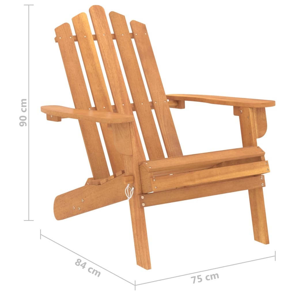 Adirondack-Gartenstuhl Massivholz Akazie