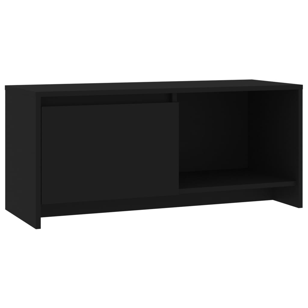 TV-Schrank Schwarz 90x35x40 cm Holzwerkstoff