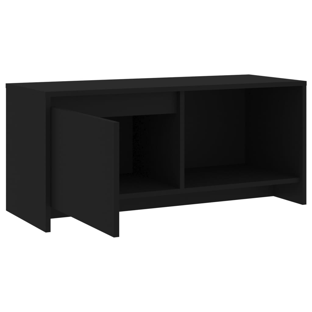 TV-Schrank Schwarz 90x35x40 cm Holzwerkstoff