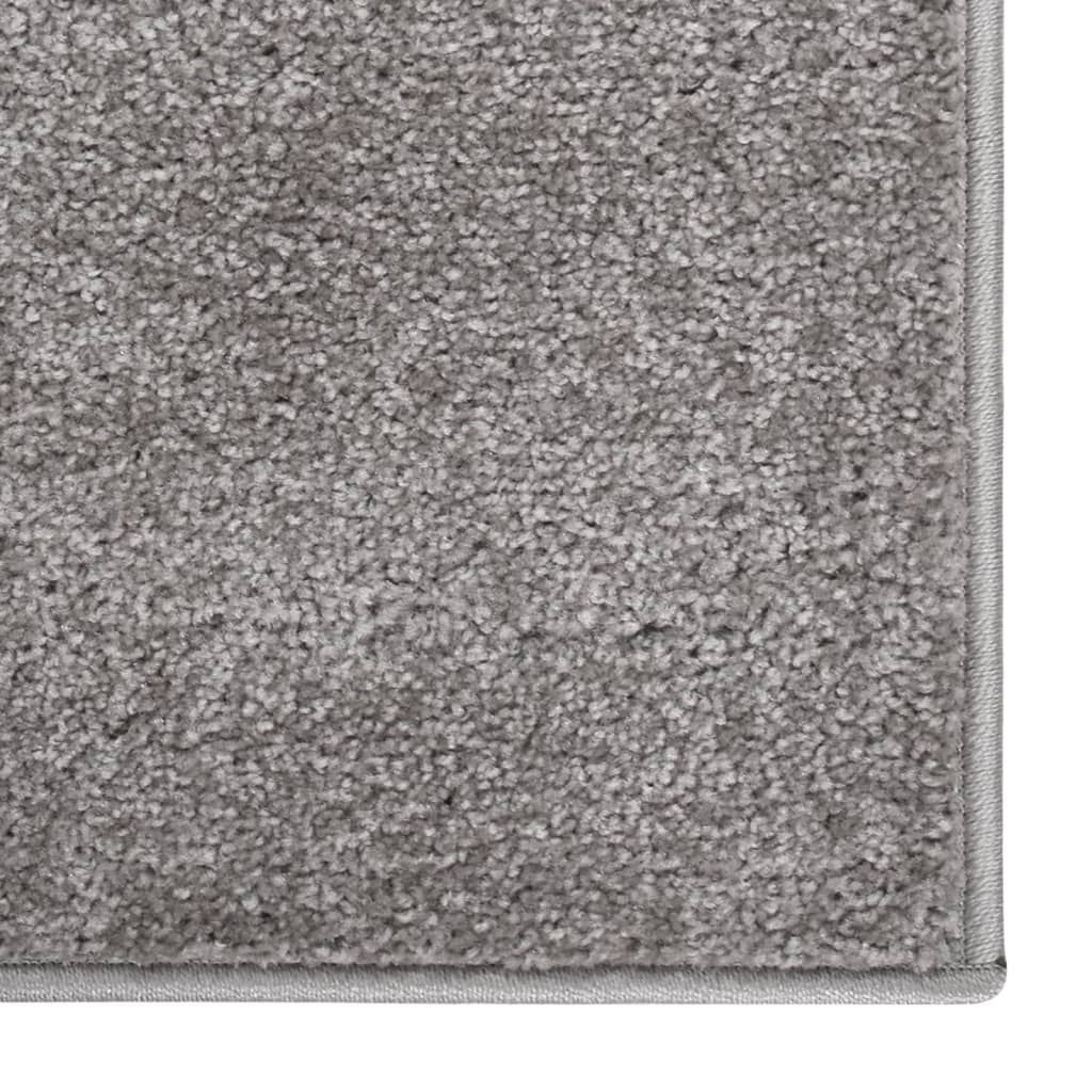 Teppich Kurzflor 200x290 cm Grau