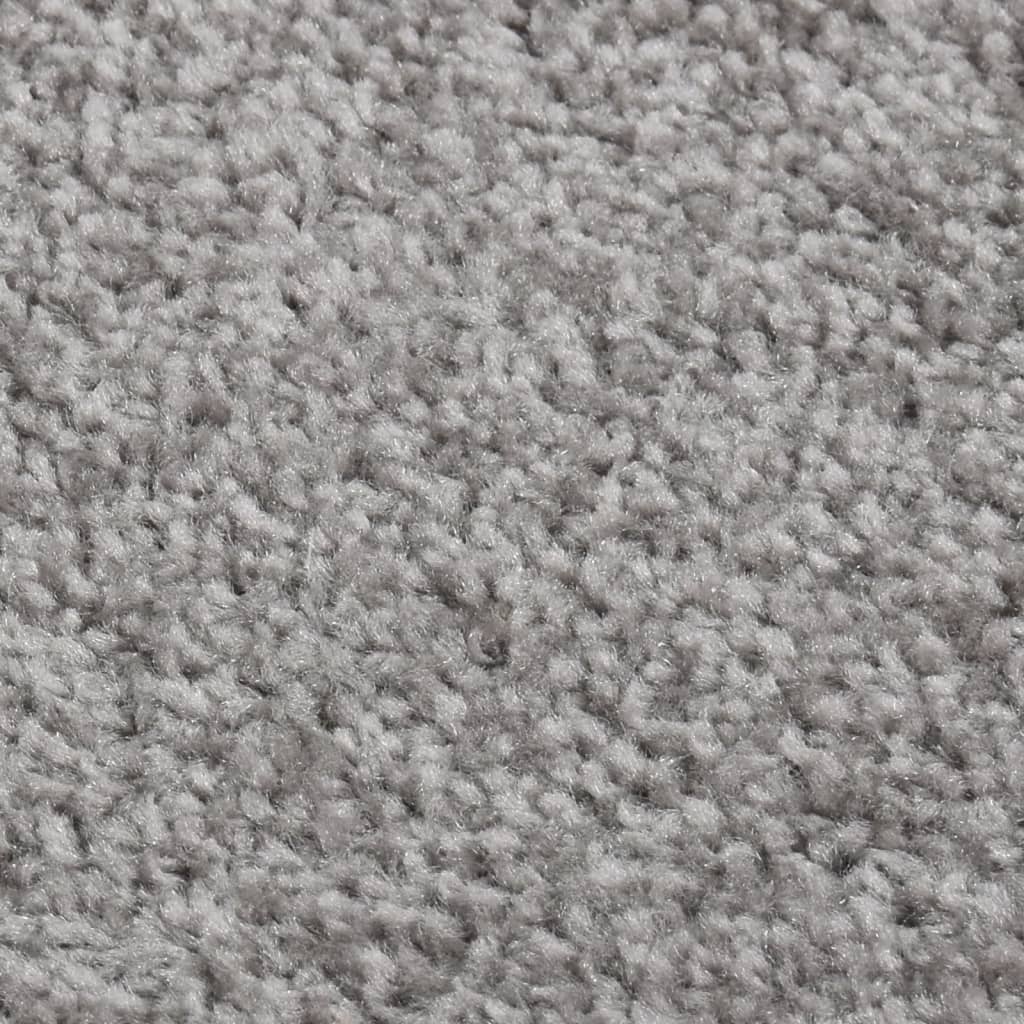Teppich Kurzflor 200x290 cm Grau