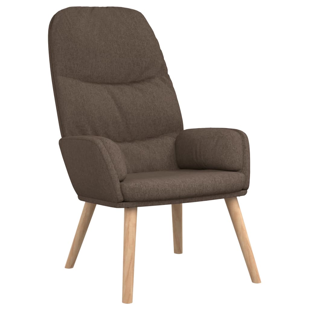 Relaxsessel mit Hocker Taupe Stoff