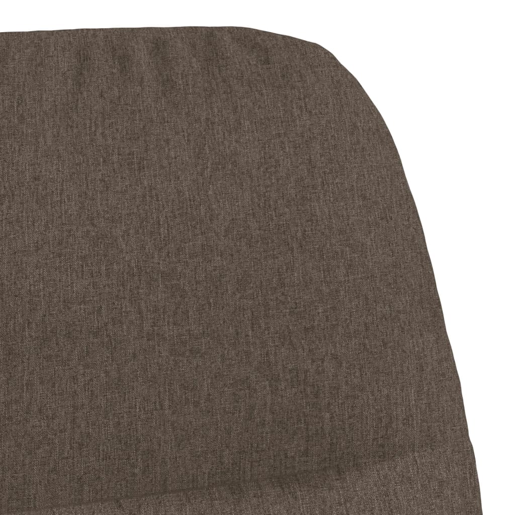 Relaxsessel mit Hocker Taupe Stoff