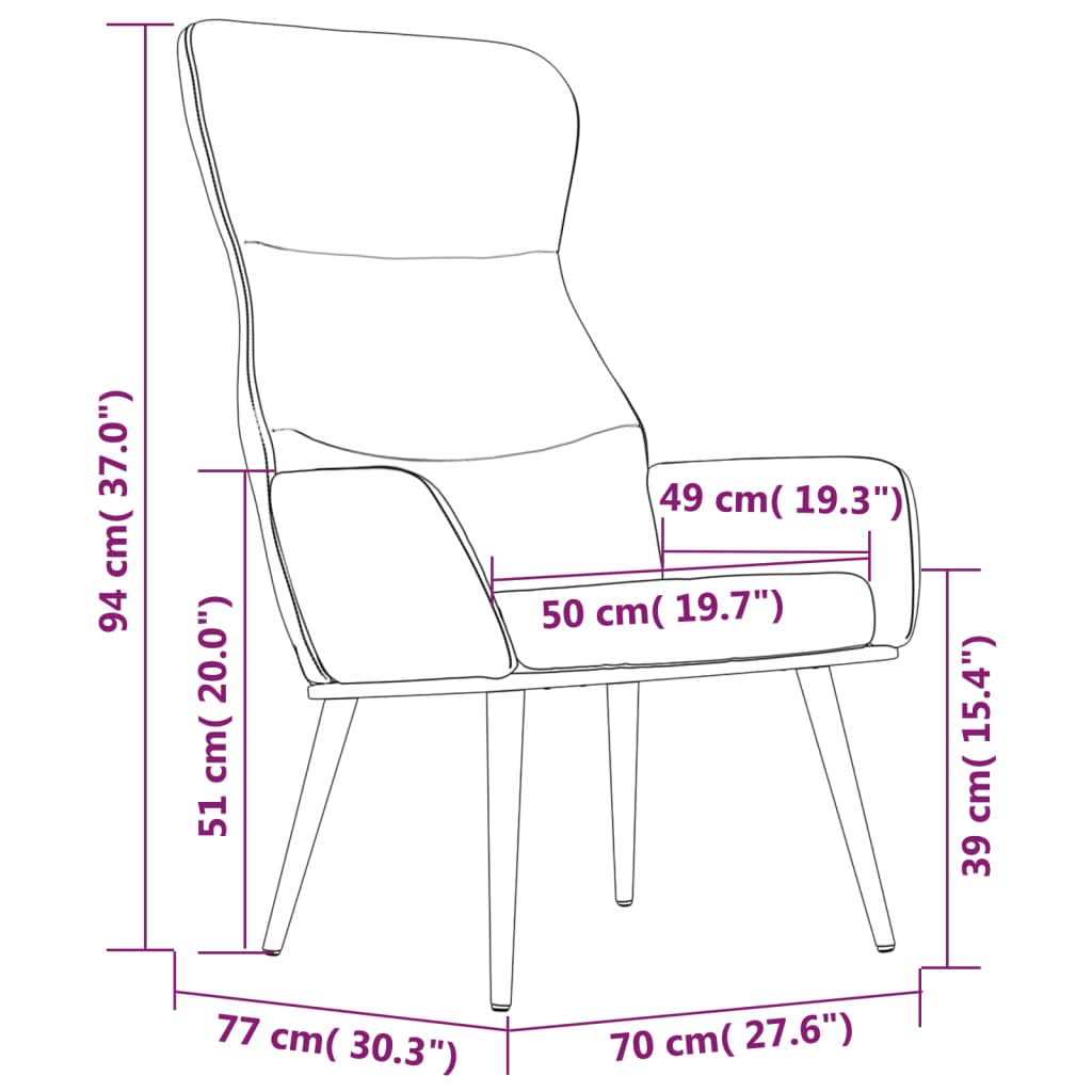 Relaxsessel mit Hocker Hellgrau Stoff