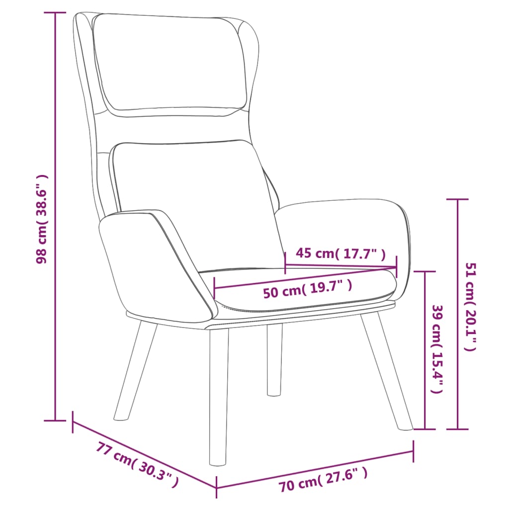 Relaxsessel mit Hocker Hellgrau Samt