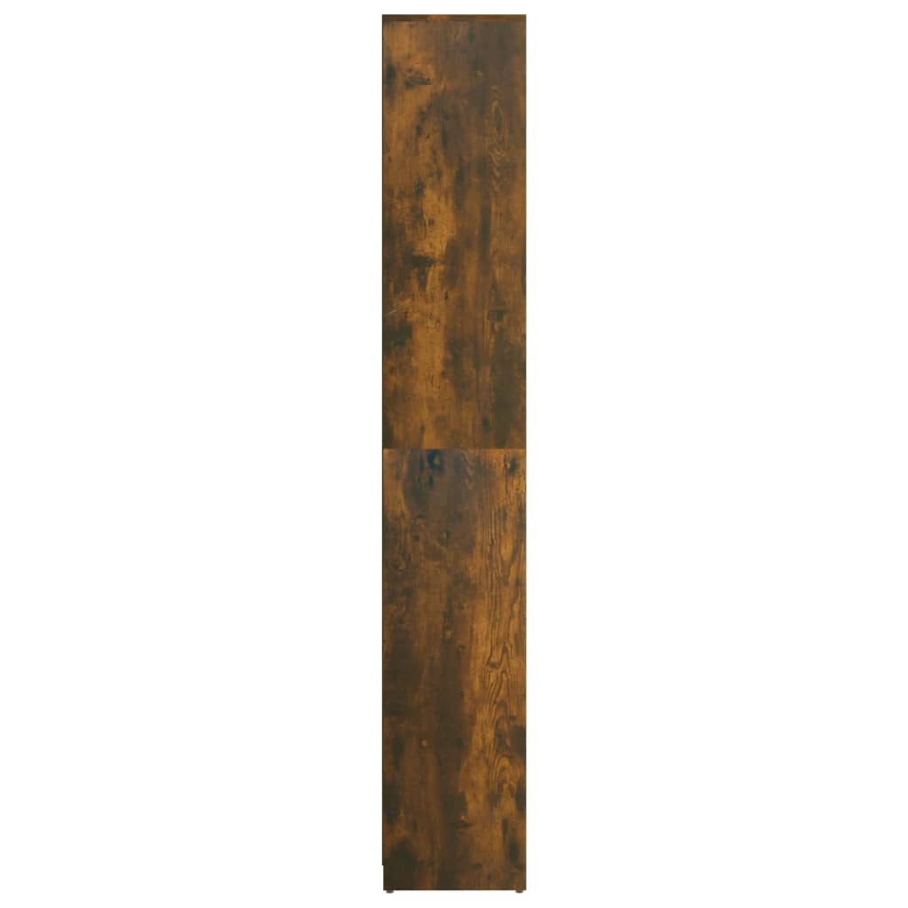 Badezimmerschrank Räuchereiche 30x30x183,5 cm Holzwerkstoff