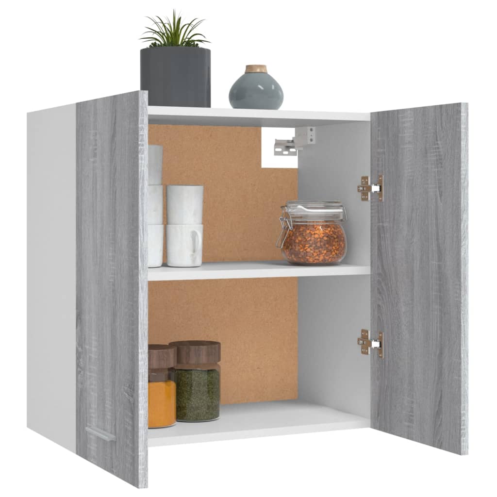 Hängeschrank Grau Sonoma 60x31x60 cm Holzwerkstoff