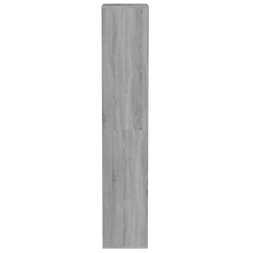 Schuhregal Grau Sonoma 54x34x183 cm Holzwerkstoff
