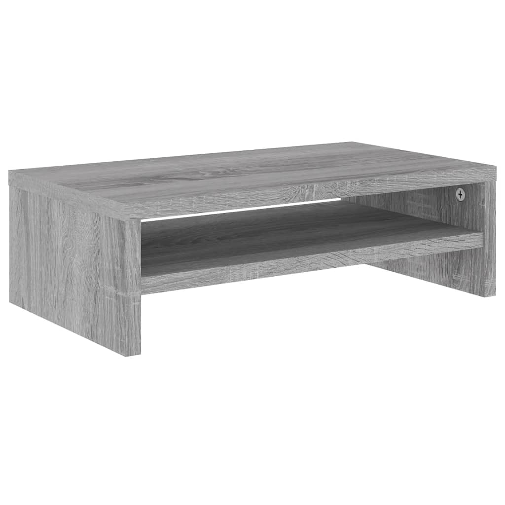 Monitorständer Grau Sonoma 42x24x13 cm Holzwerkstoff