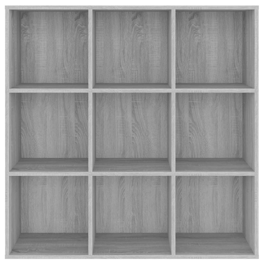 Bücherschrank Grau Sonoma-Eiche 98x29x97,5 cm