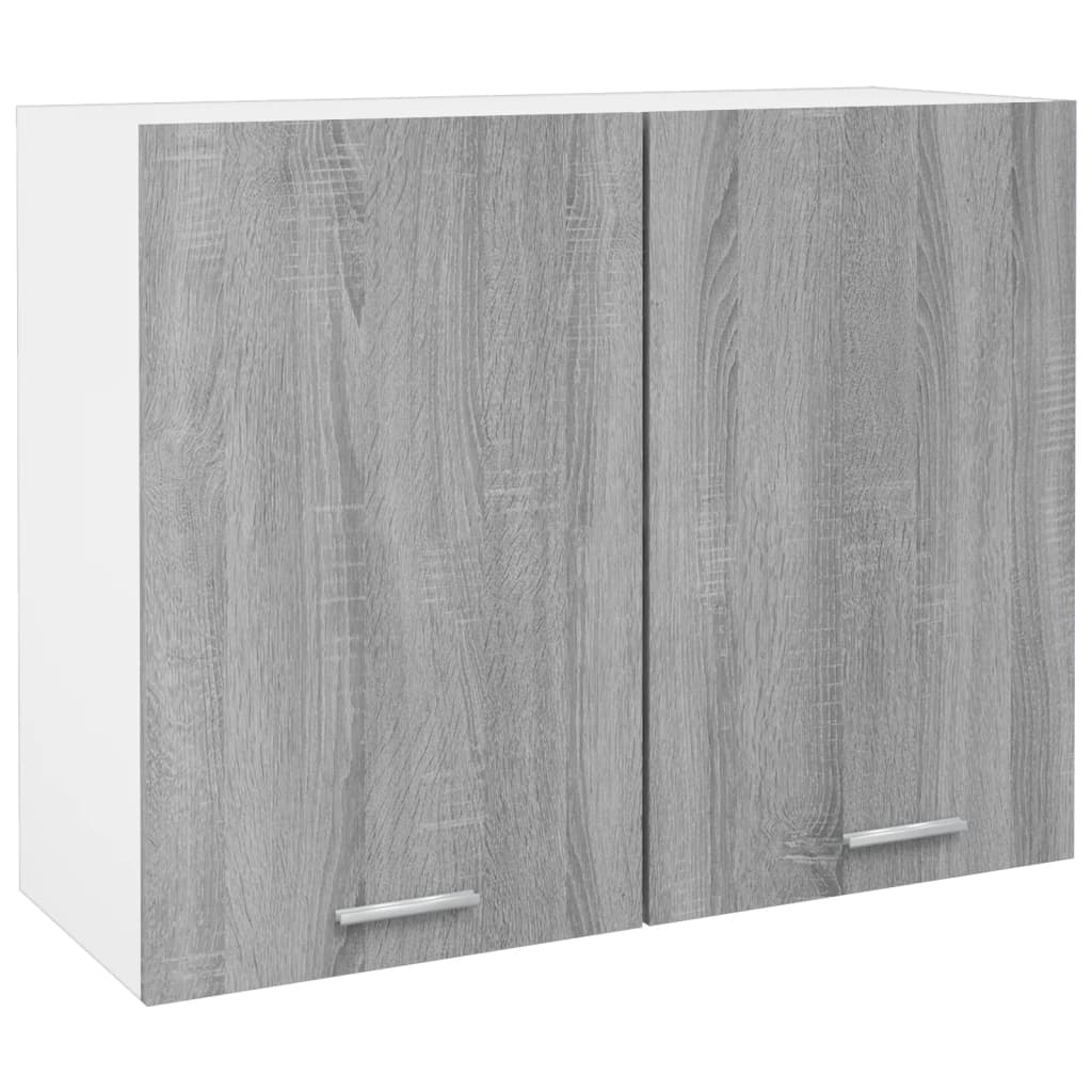 Hängeschrank Grau Sonoma 80x31x60 cm Holzwerkstoff