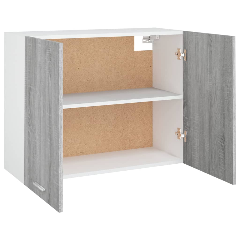 Hängeschrank Grau Sonoma 80x31x60 cm Holzwerkstoff