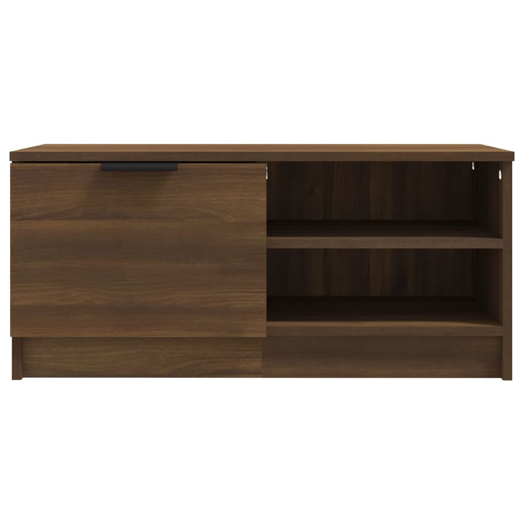 TV-Schränke 2Stk. Braun Eichen-Optik 80x35x36,5cm Holzwerkstoff