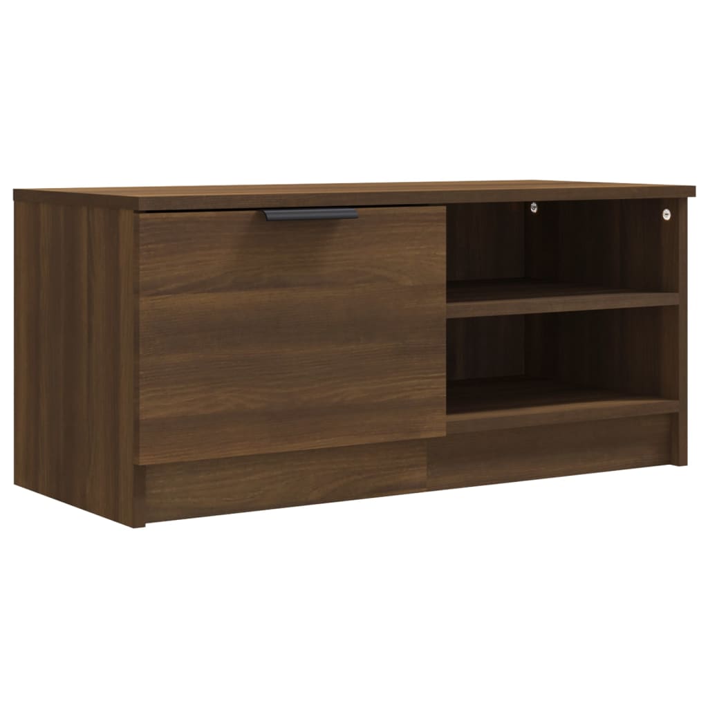 TV-Schränke 2Stk. Braun Eichen-Optik 80x35x36,5cm Holzwerkstoff