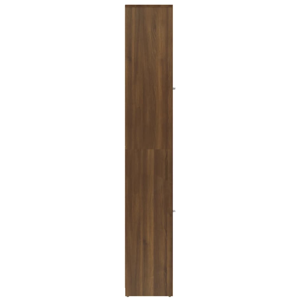 Badezimmerschrank Braun Eichen-Optik 30x30x183,5 cm
