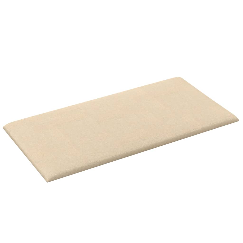 Wandpaneele 12 Stk. Creme 30x15 cm Stoff 0,54 m²