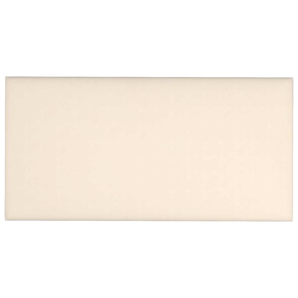 Wandpaneele 12 Stk. Creme 30x15 cm Samt 0,54 m²