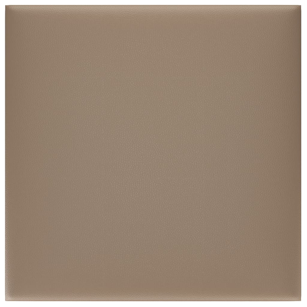 Wandpaneele 12 Stk. Cappuccino-Braun 30x30cm Kunstleder 1,08 m²