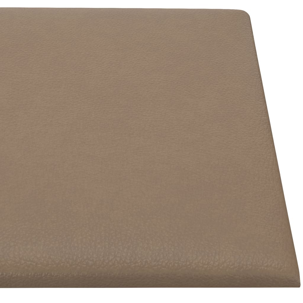 Wandpaneele 12 Stk. Cappuccino-Braun 30x30cm Kunstleder 1,08 m²