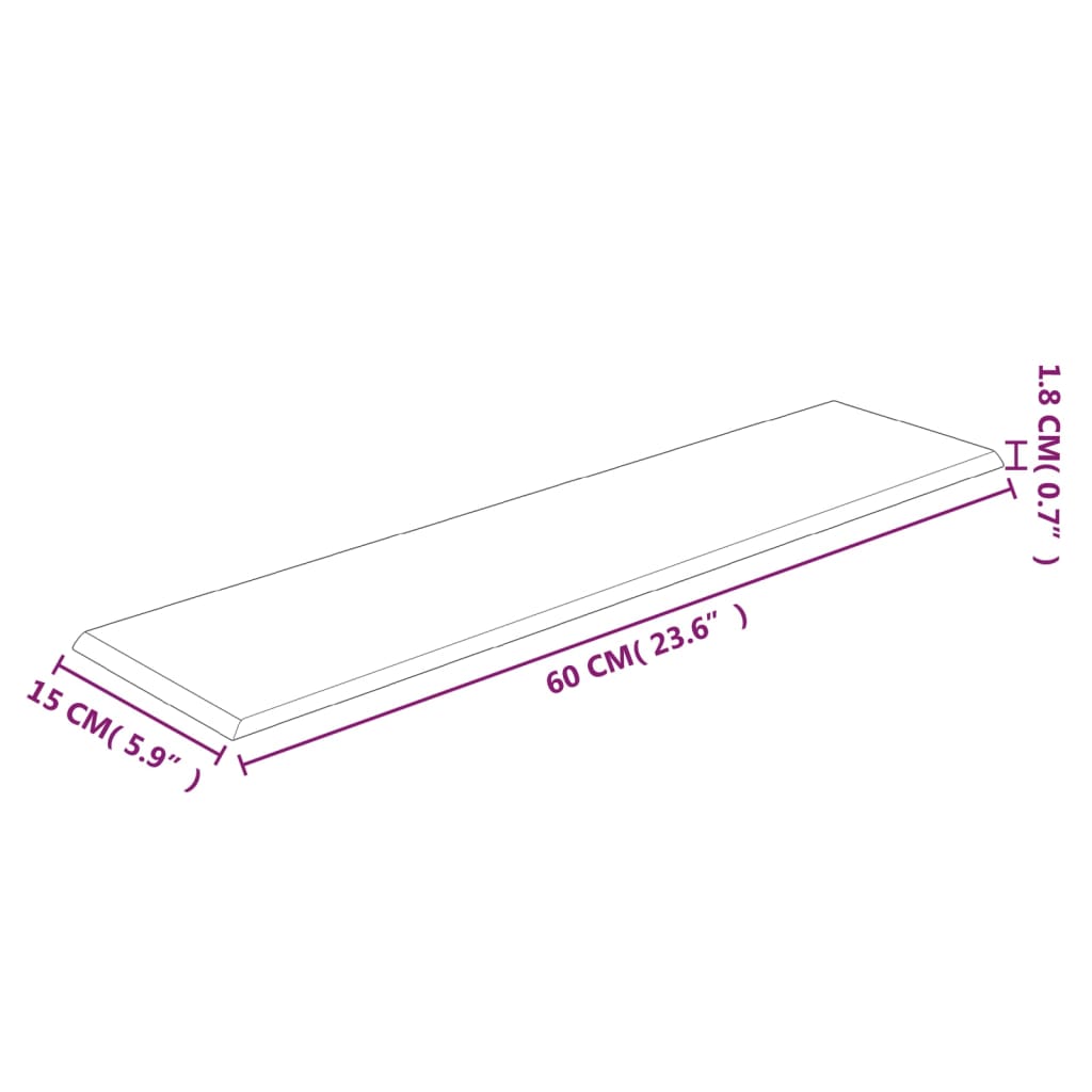 Wandpaneele 12 Stk. Creme 60x15 cm Stoff 1,08 m²