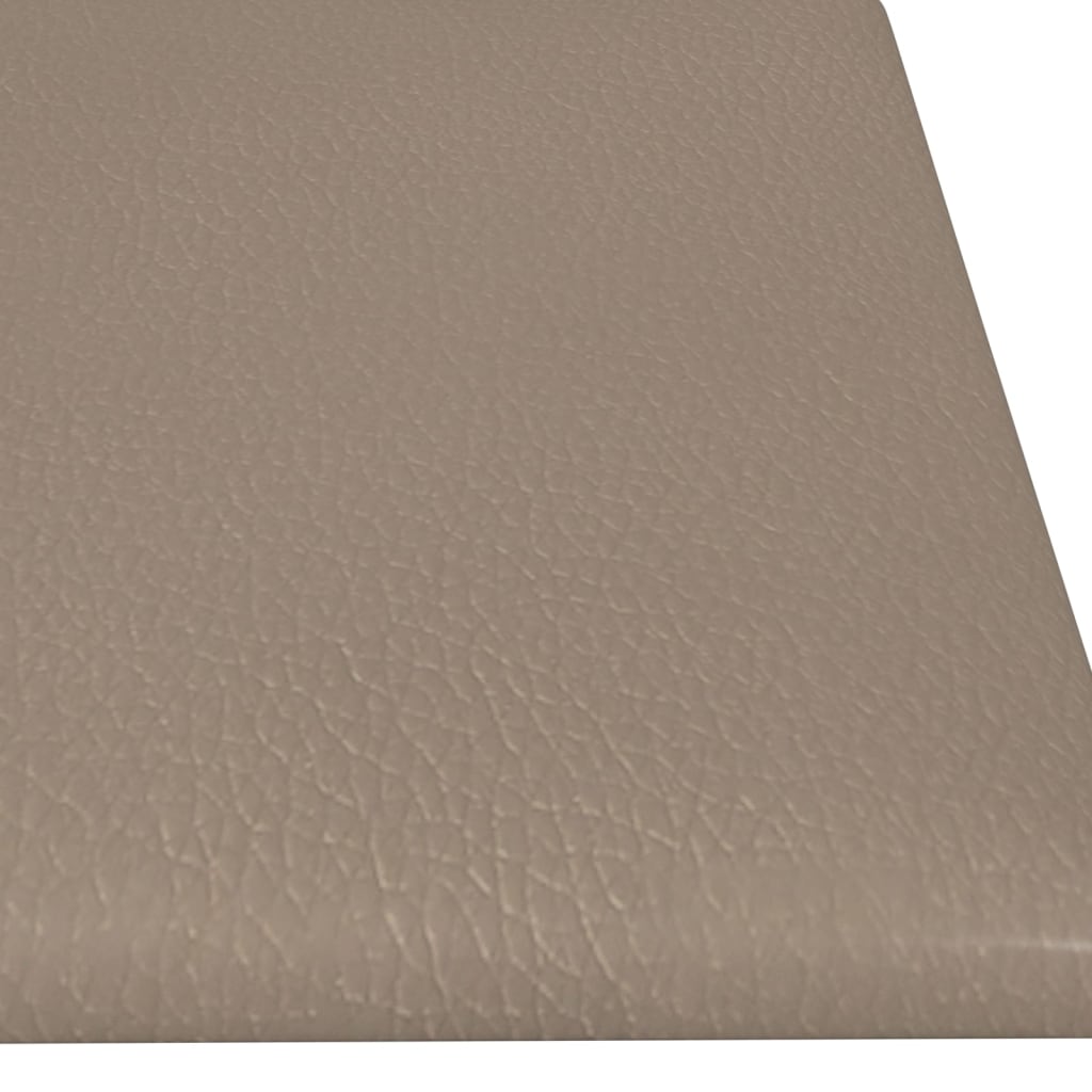 Wandpaneele 12 Stk. Cappuccino-Braun 60x15cm Kunstleder 1,08 m²