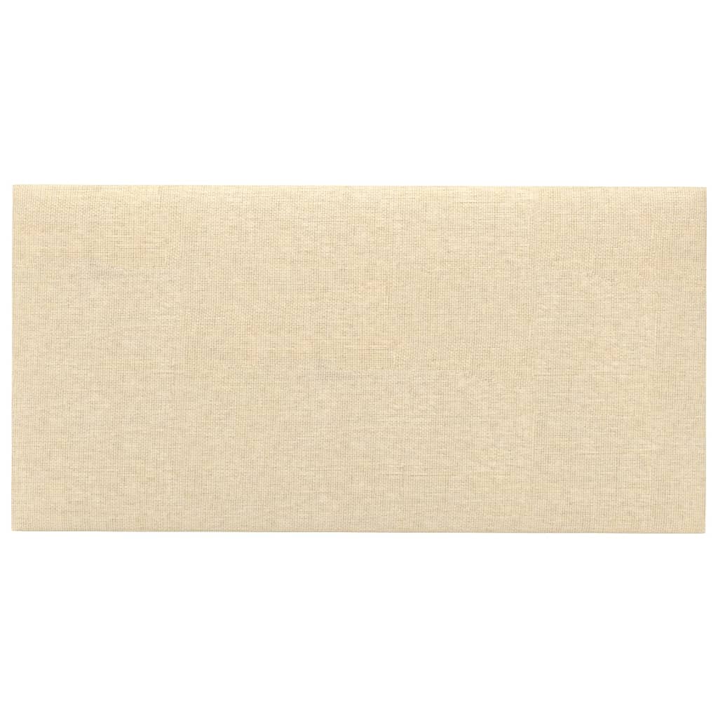 Wandpaneele 12 Stk. Creme 60x30 cm Stoff 2,16 m²