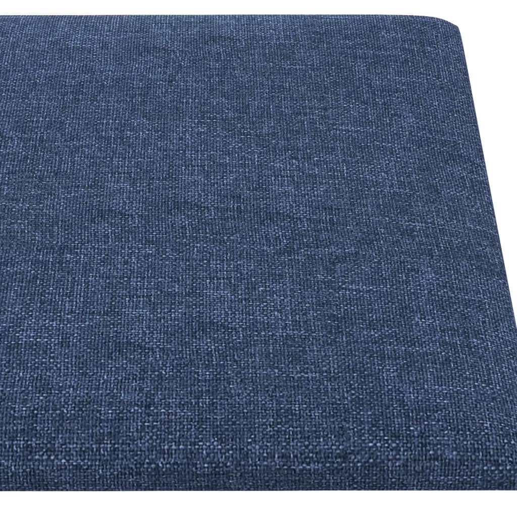 Wandpaneele 12 Stk. Blau 60x30 cm Stoff 2,16 m²