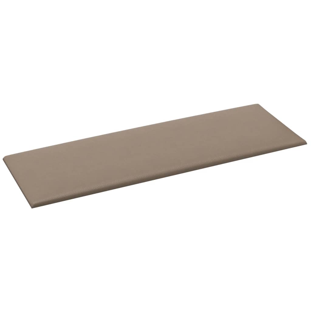 Wandpaneele 12 Stk. Cappuccino-Braun 90x30cm Kunstleder 3,24 m²