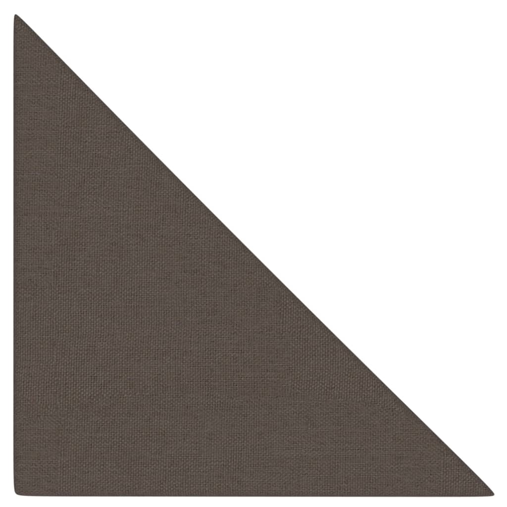 Wandpaneele 12 Stk. Taupe 30x30 cm Stoff 0,54 m²