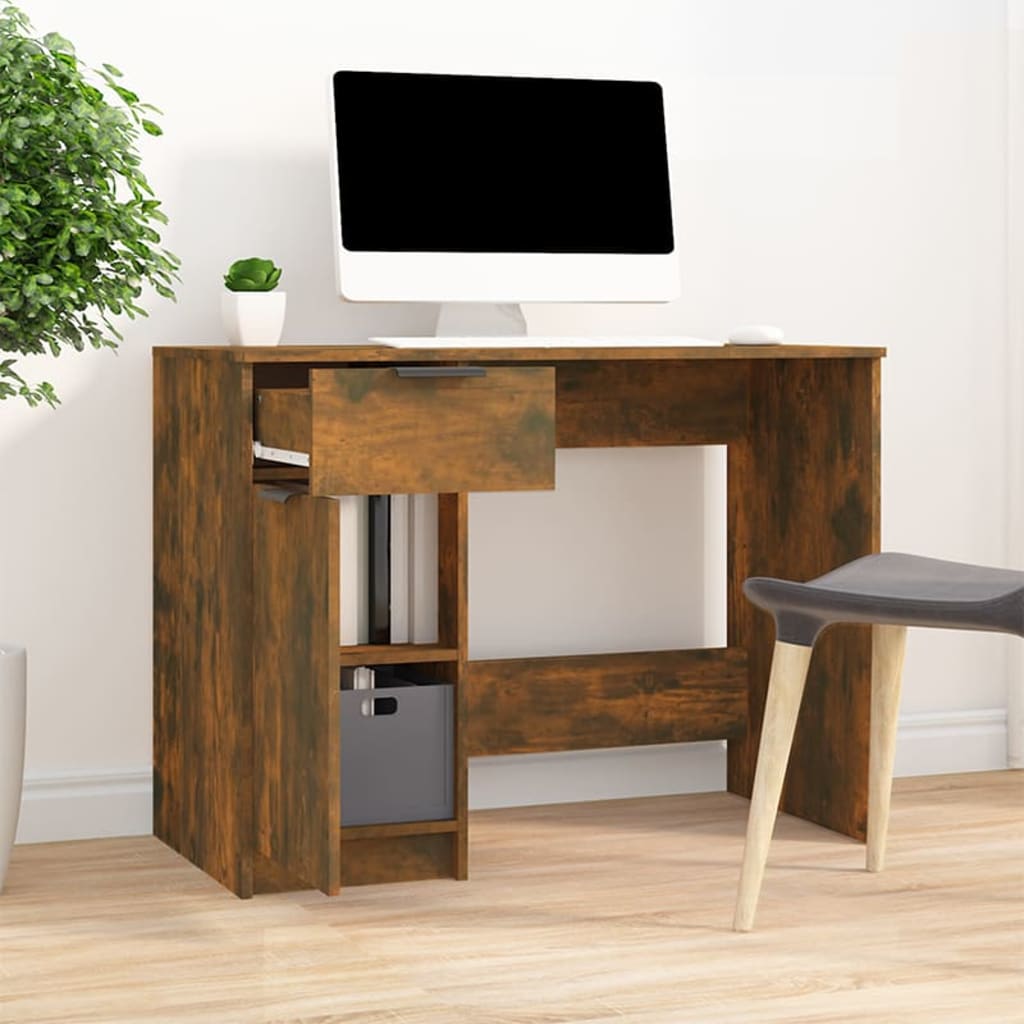 Schreibtisch Räuchereiche 100x50x75 cm Holzwerkstoff