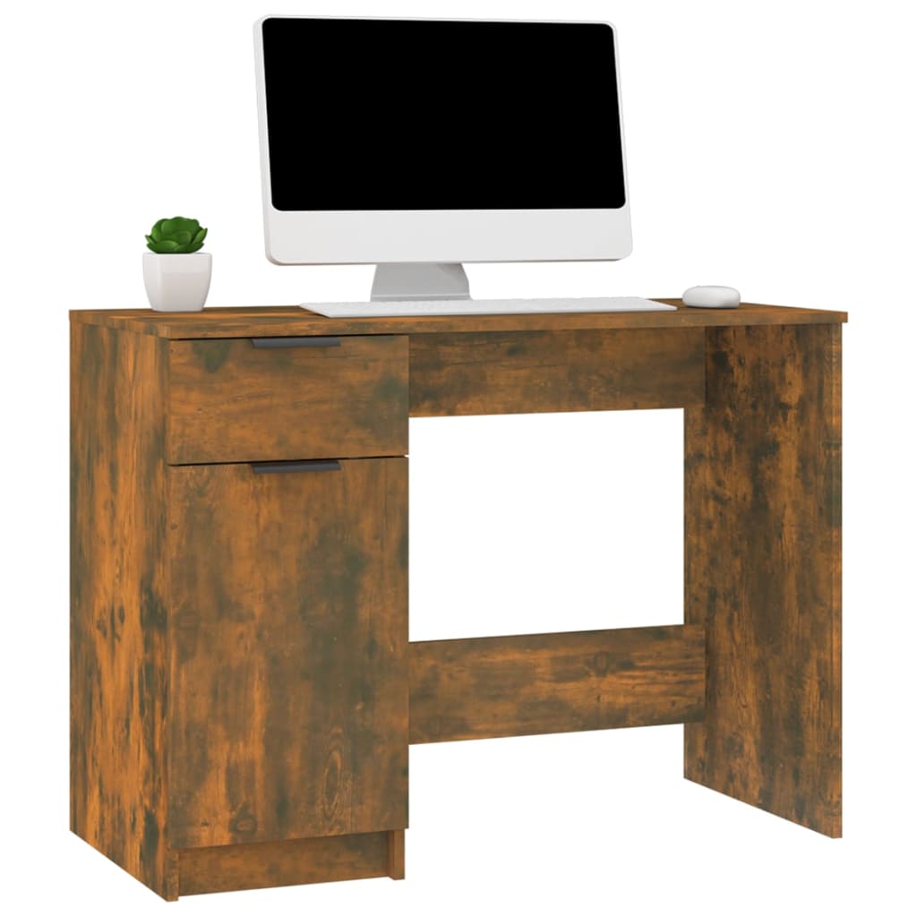 Schreibtisch Räuchereiche 100x50x75 cm Holzwerkstoff