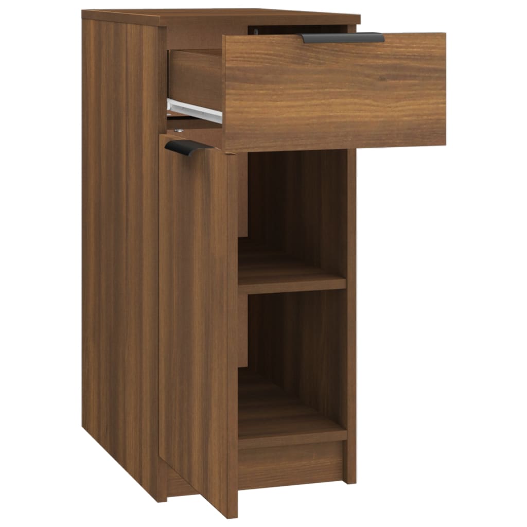 Schreibtischschrank Braun Eiche 33,5x50x75 cm Holzwerkstoff