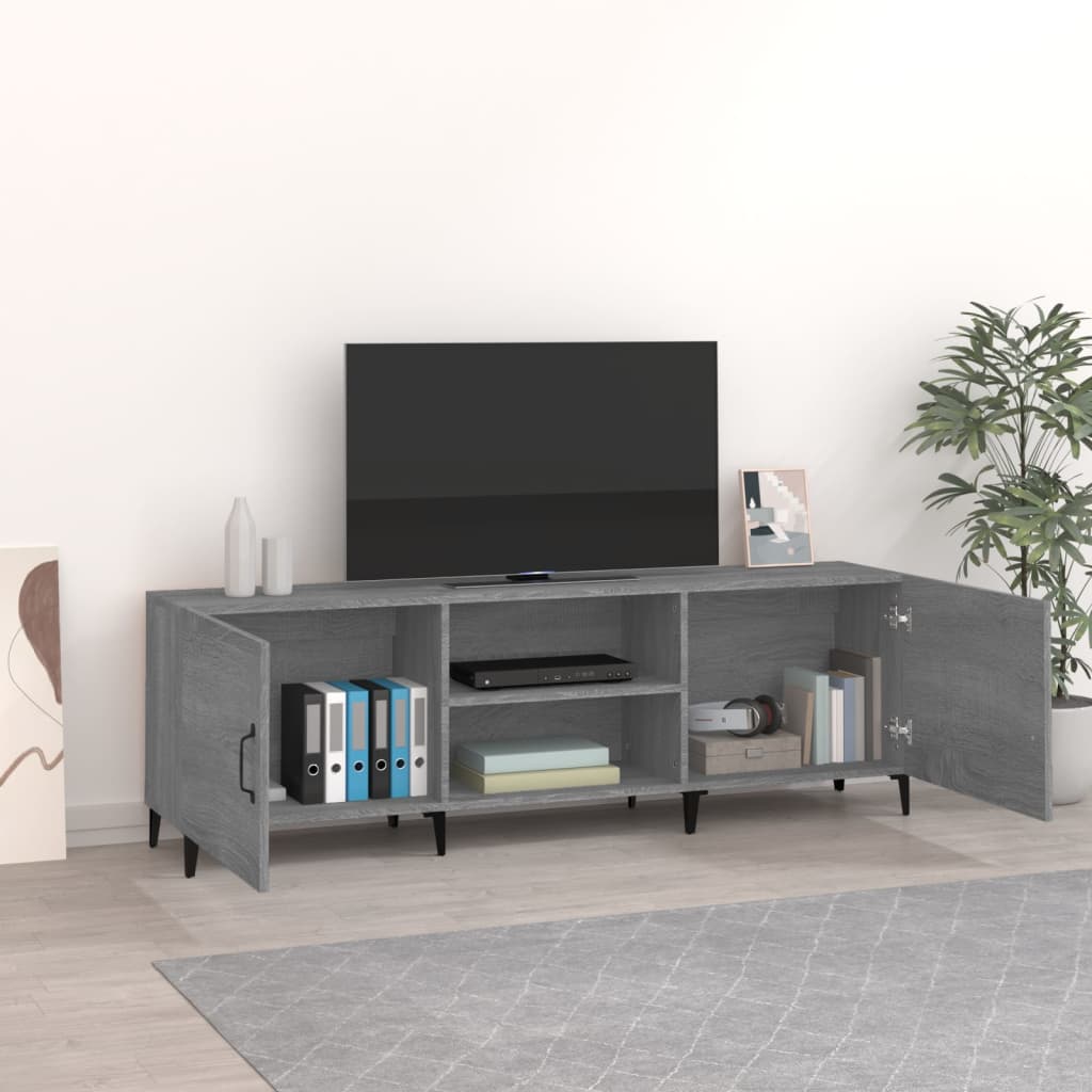 TV-Schrank Grau Sonoma 150x30x50 cm Holzwerkstoff