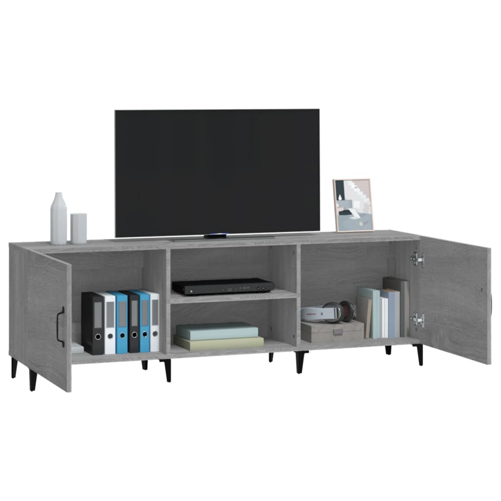 TV-Schrank Grau Sonoma 150x30x50 cm Holzwerkstoff