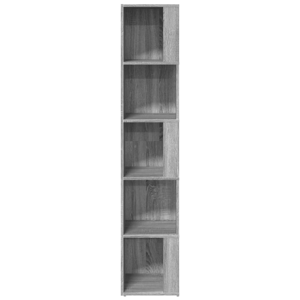 Eckregal Grau Sonoma 33x33x164,5 cm Holzwerkstoff