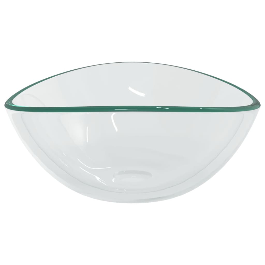 Waschbecken Hartglas 54,5x35x15,5 cm Transparent