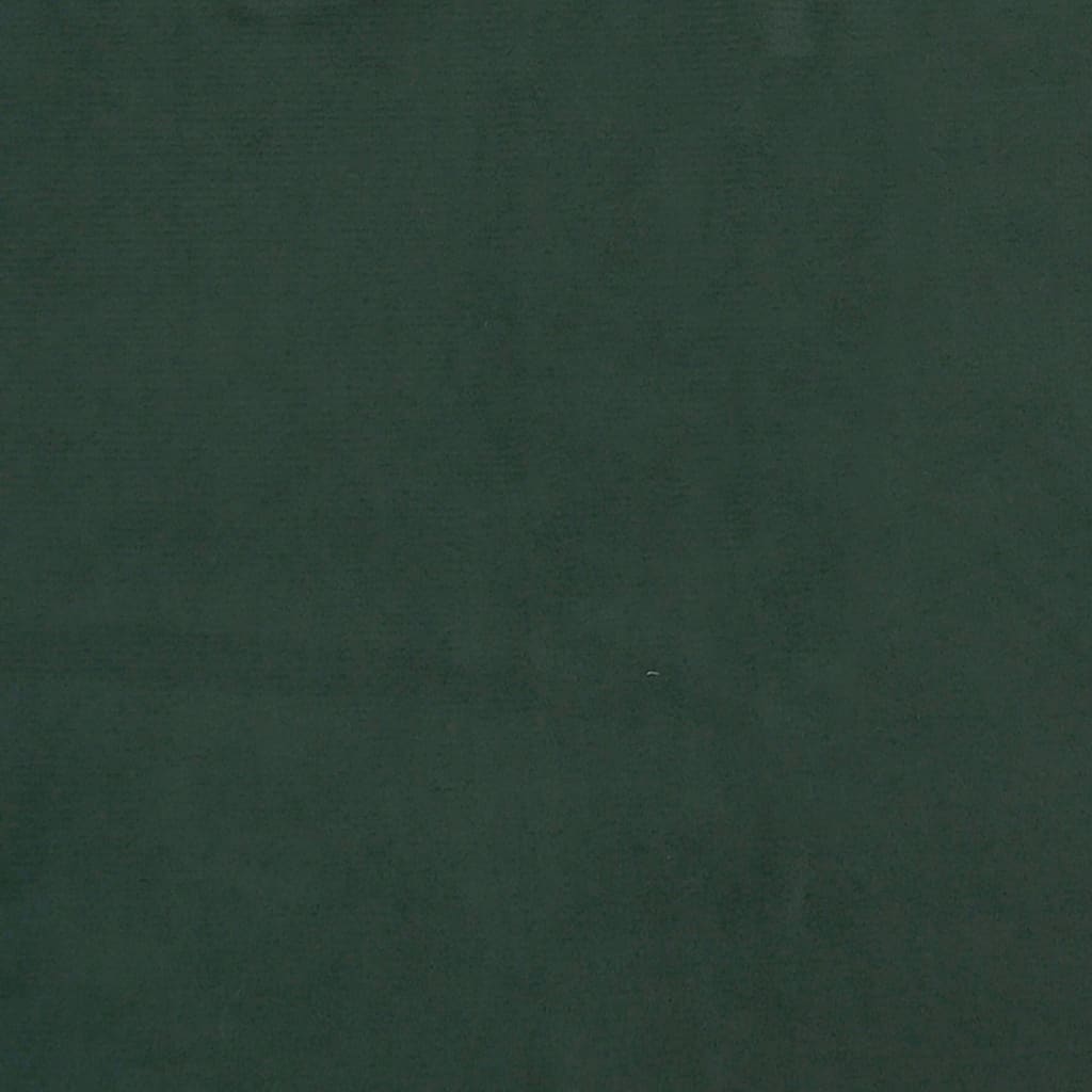 Taschenfederkernmatratze Dunkelgrün 80x200x20 cm Samt