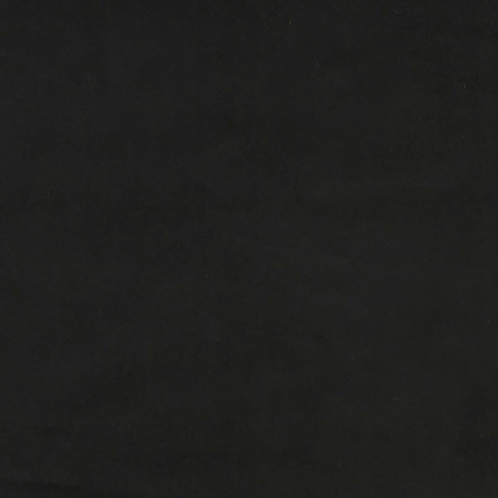 Taschenfederkernmatratze Schwarz 160x200x20 cm Samt