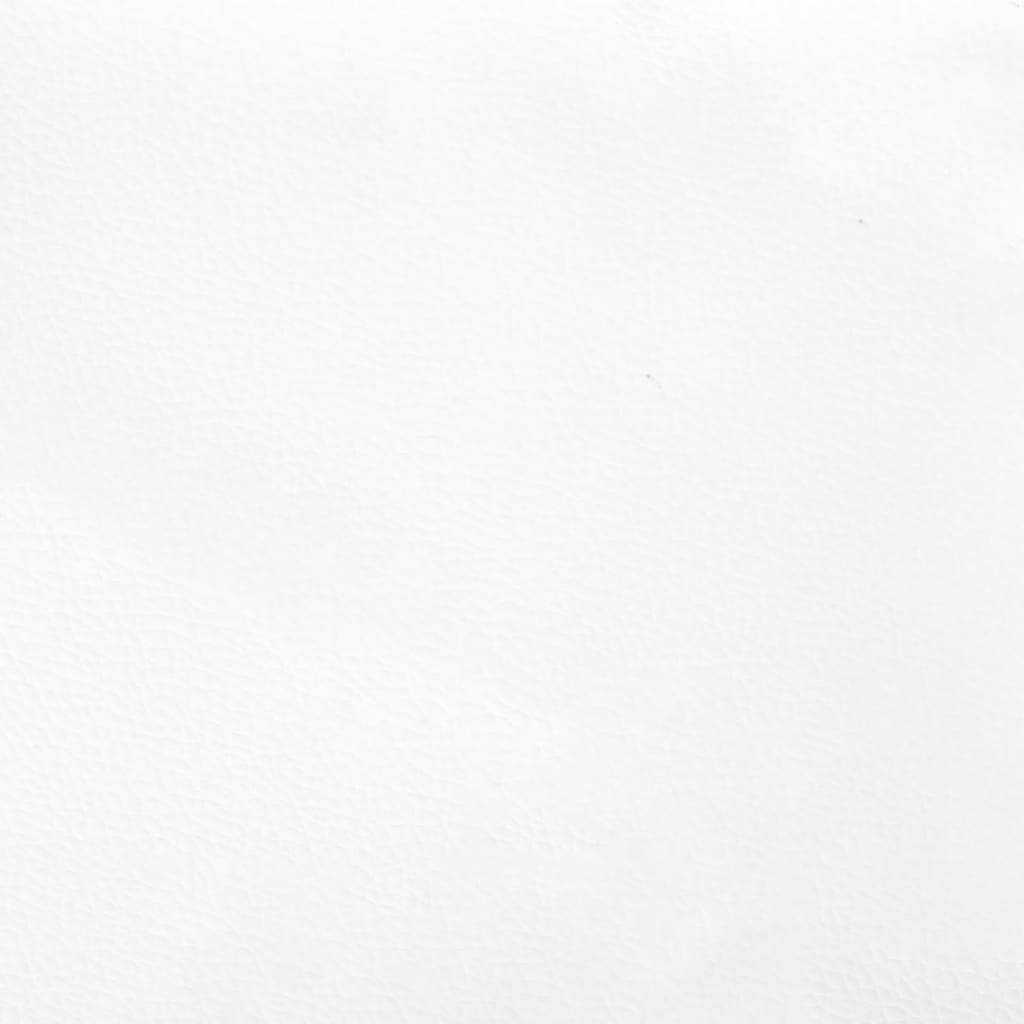 Kopfteil mit Ohren Weiß 163x16x78/88 cm Kunstleder