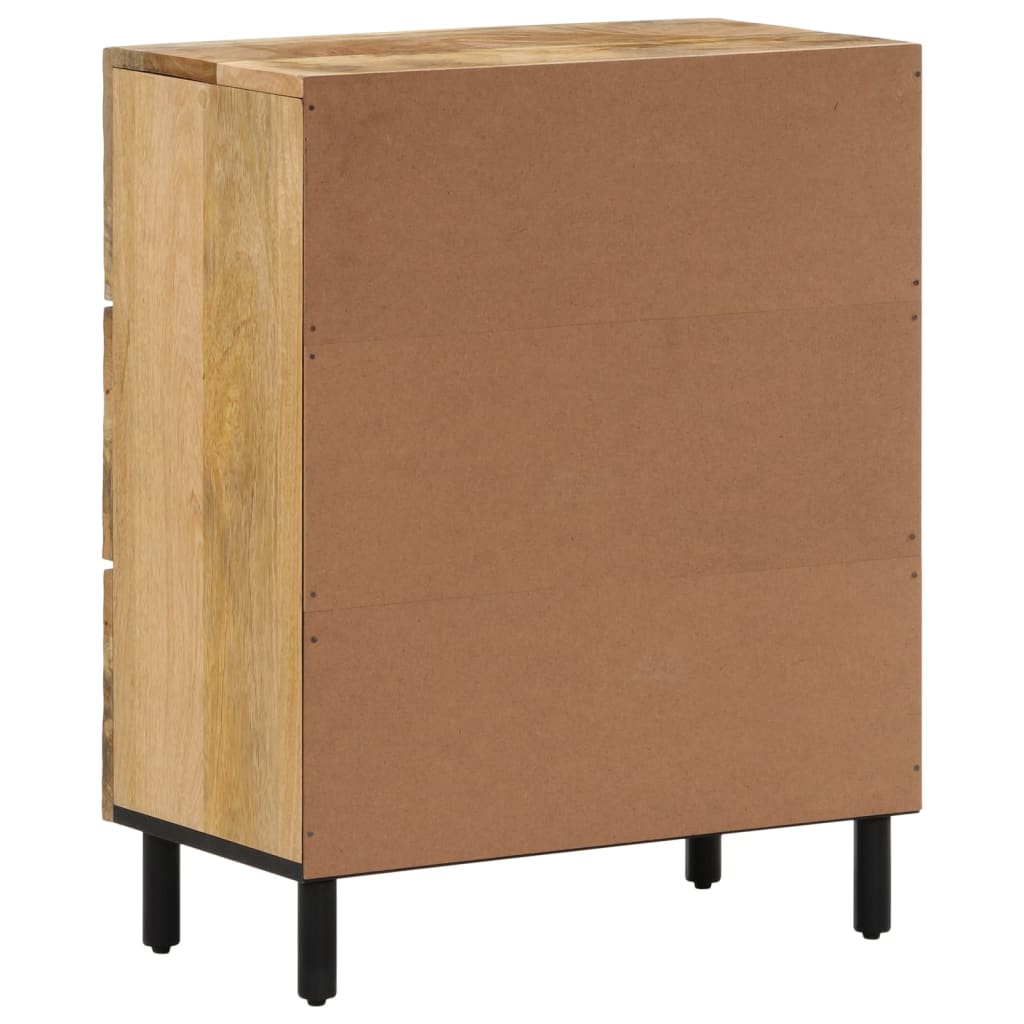 Beistellschrank 60x33x75 cm Massivholz Mango