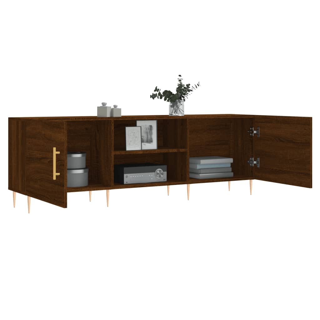 TV-Schrank Braun Eichen-Optik 150x30x50 cm Holzwerkstoff