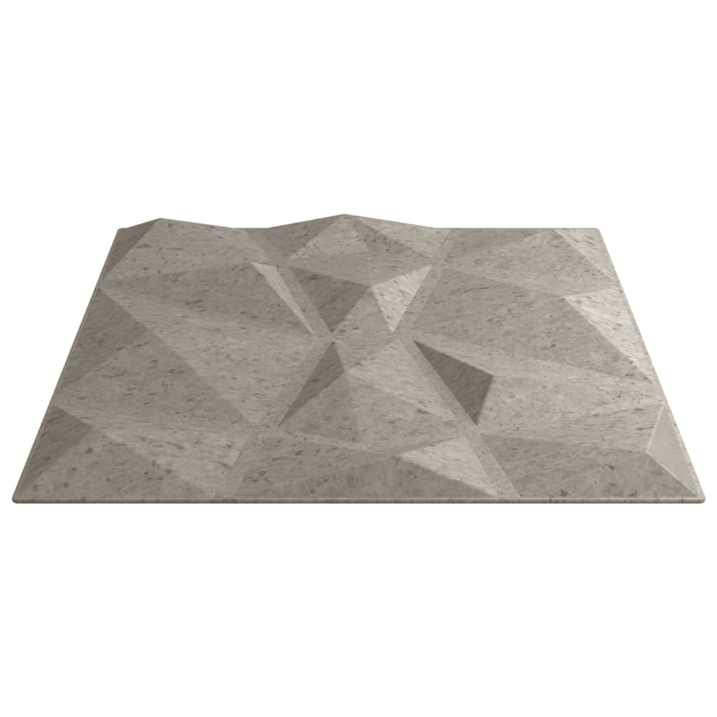 Wandpaneele 48 Stk. Betongrau 50x50 cm XPS 12 m² Diamant