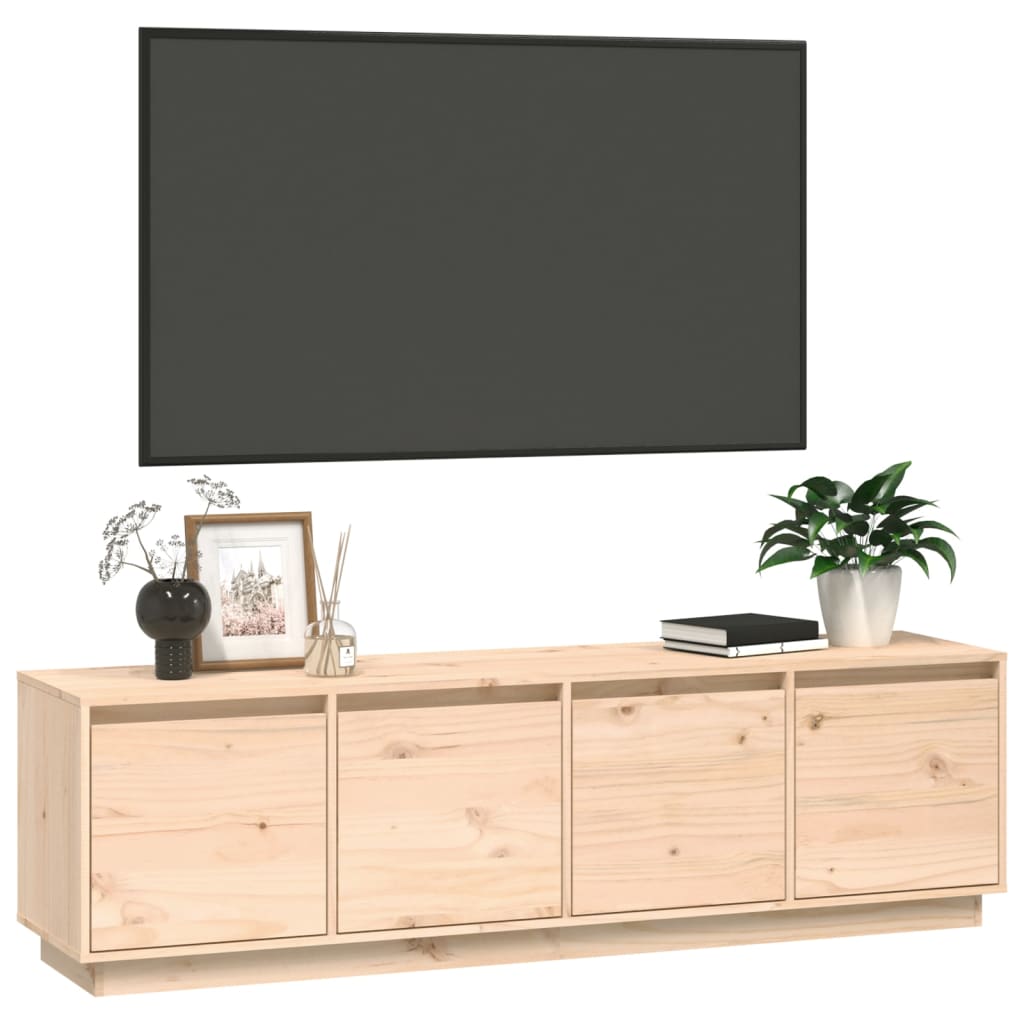 TV-Schrank 156x37x45 cm Massivholz Kiefer